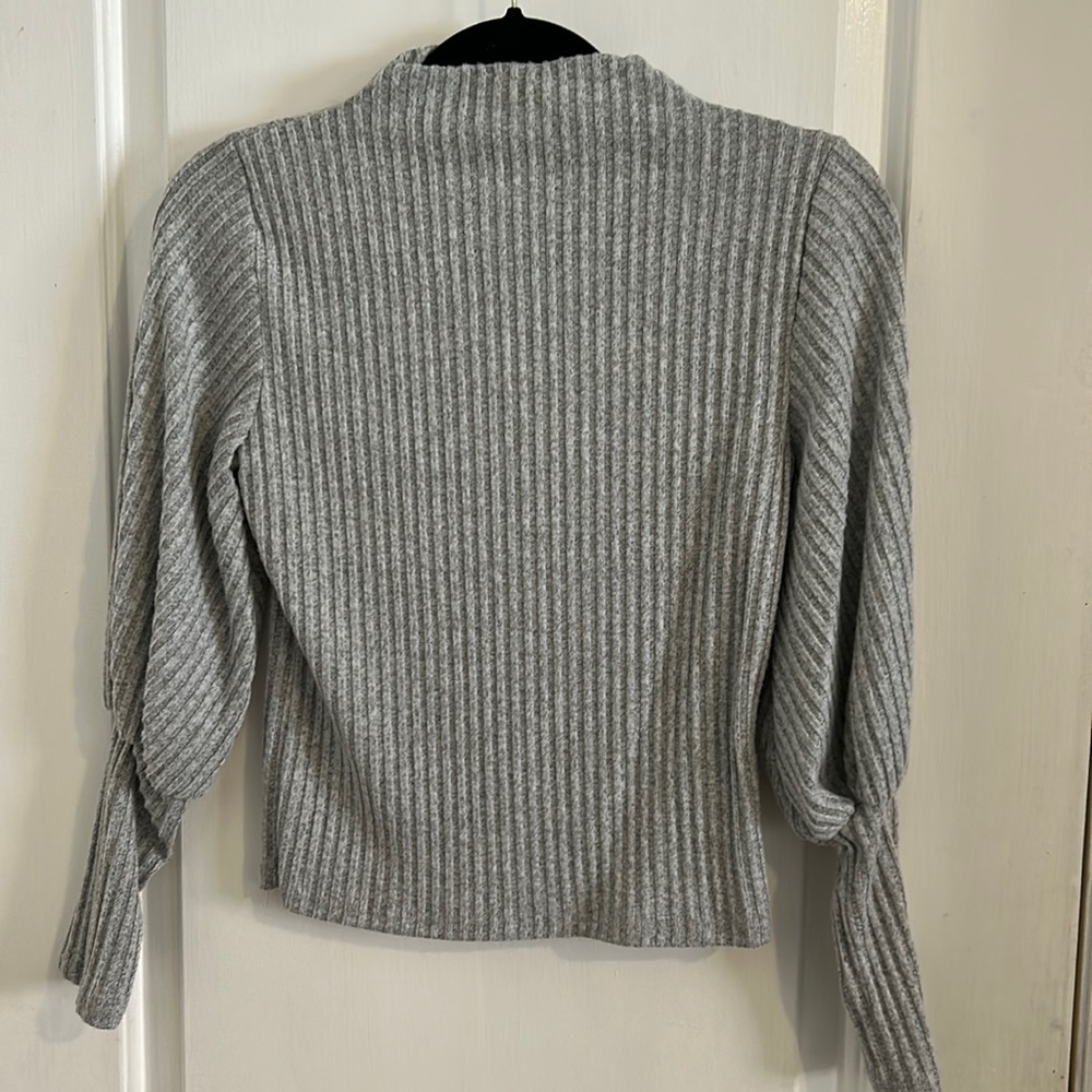 Grey sweater top